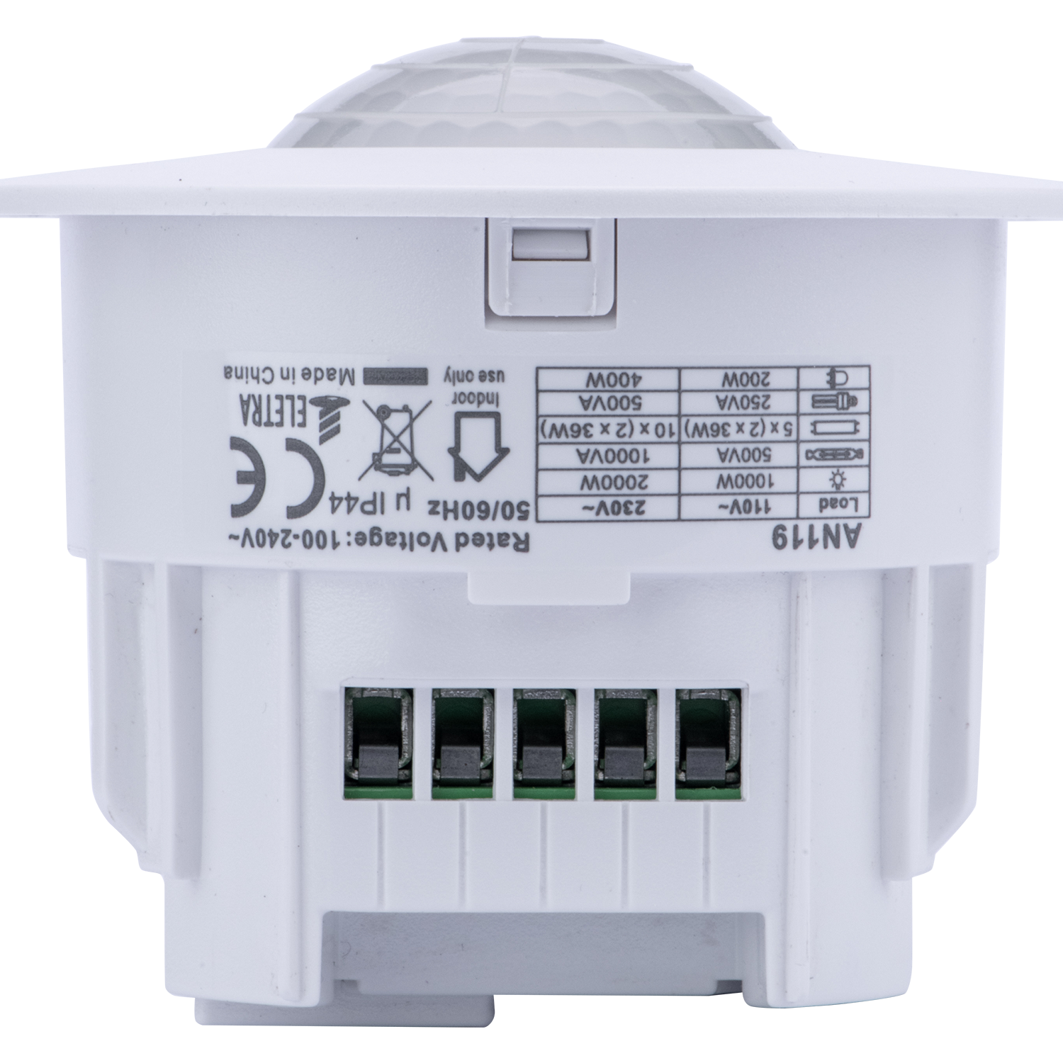 Motion Sensor, PIR Technology 360°, 100-240V, Surface Type